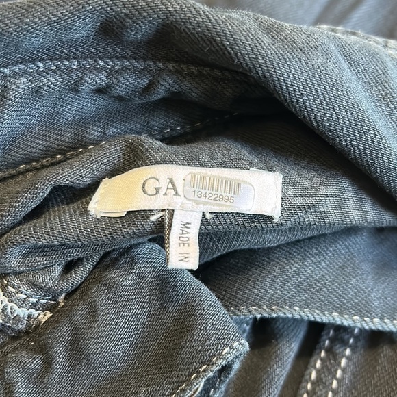 GANNI Black Denim Western Shirt Dress Long Sleeve Button Up Nashville Sz 4 - Picture 13 of 15